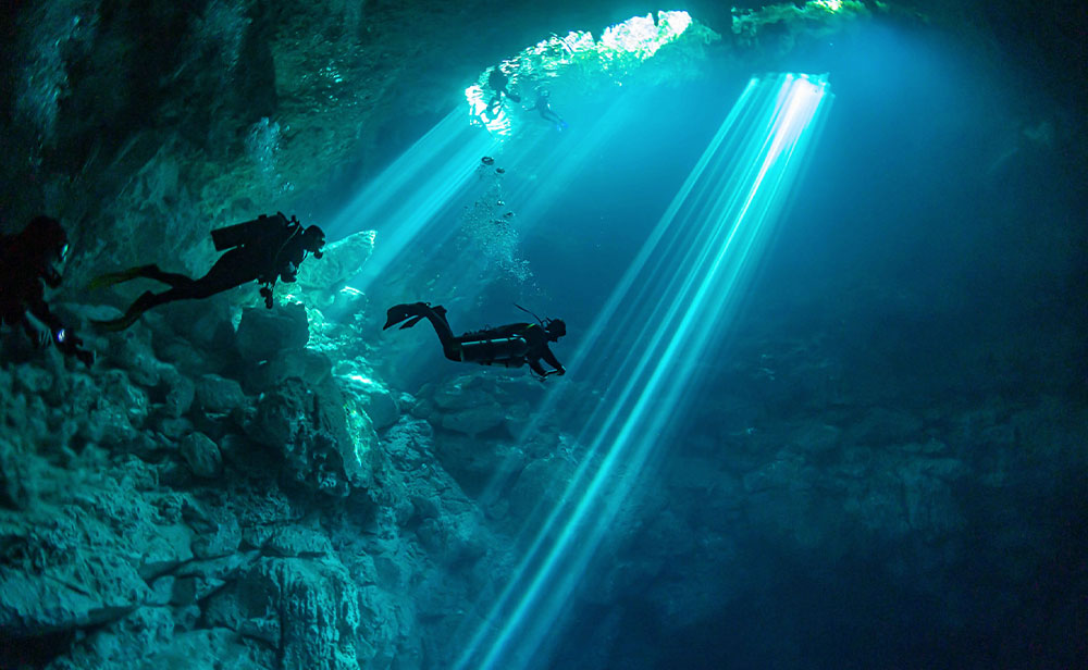 orchid island cave diving