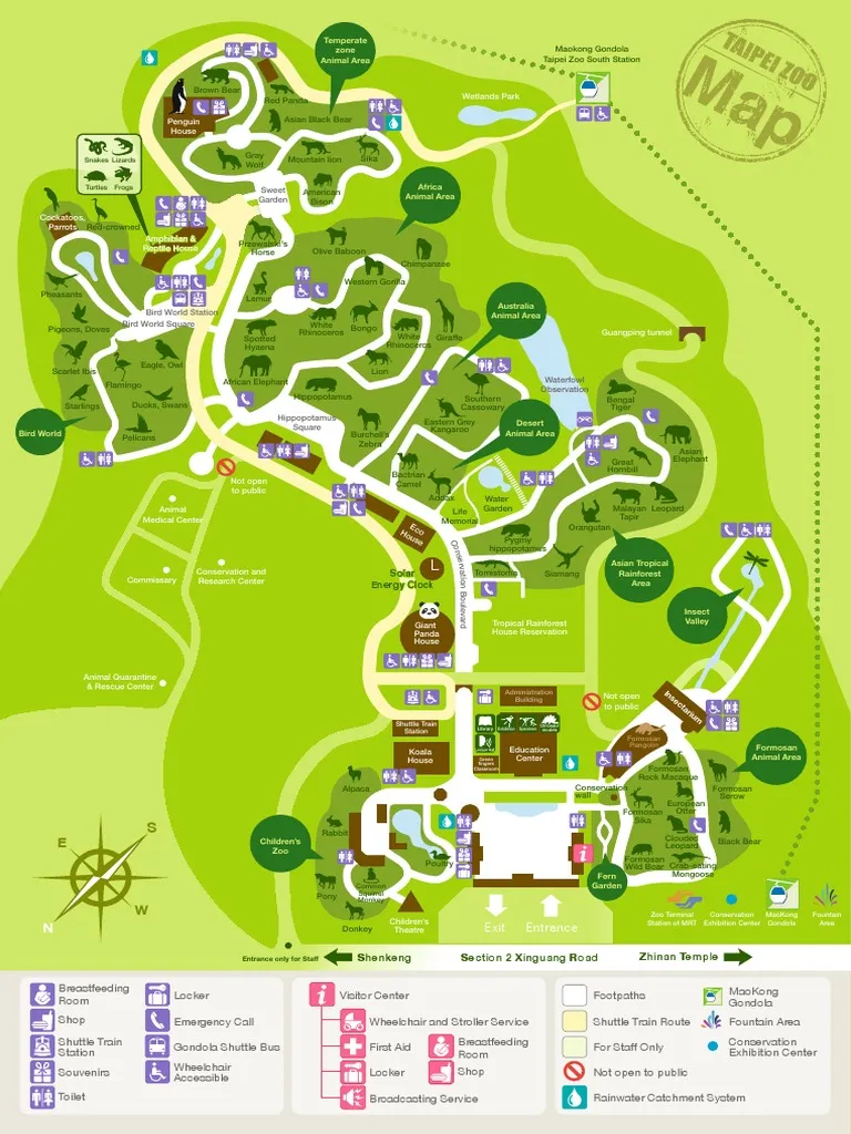 taipei zoo map